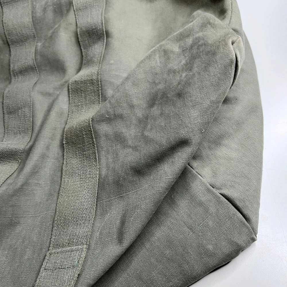 Vintage 1978 US Military Kit Bag Flyers Olive‎ Drab Canvas Duffel Bag 11-1-302